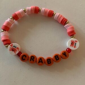 Pink and Orange Beaded Stretch Bracelet Jewelry‎
